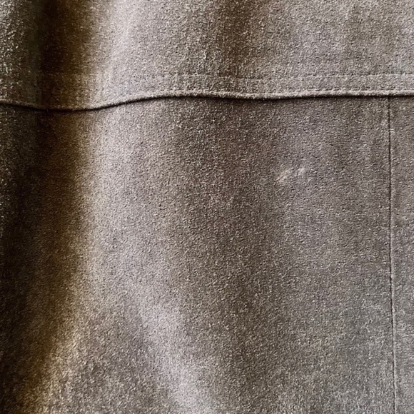 Women's Brown Suede Leather Jacket, Size 10 - Picture 5 of 5